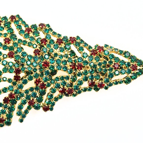Kirks Folly Silent Night Limited Edition 020/500 Christmas Tree Green Red Brooch - Picture 3 of 12